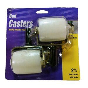 2 1/4" Stem Bed Casters W/Brakes  Waxman # 2695 Protect all Floors